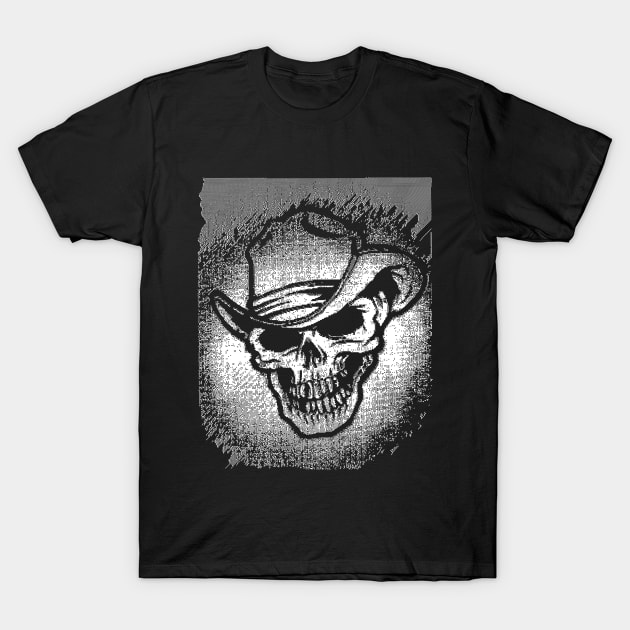 Cowboy Horror Death Skull ††† 8 bit/Pixelart T-Shirt by DankFutura